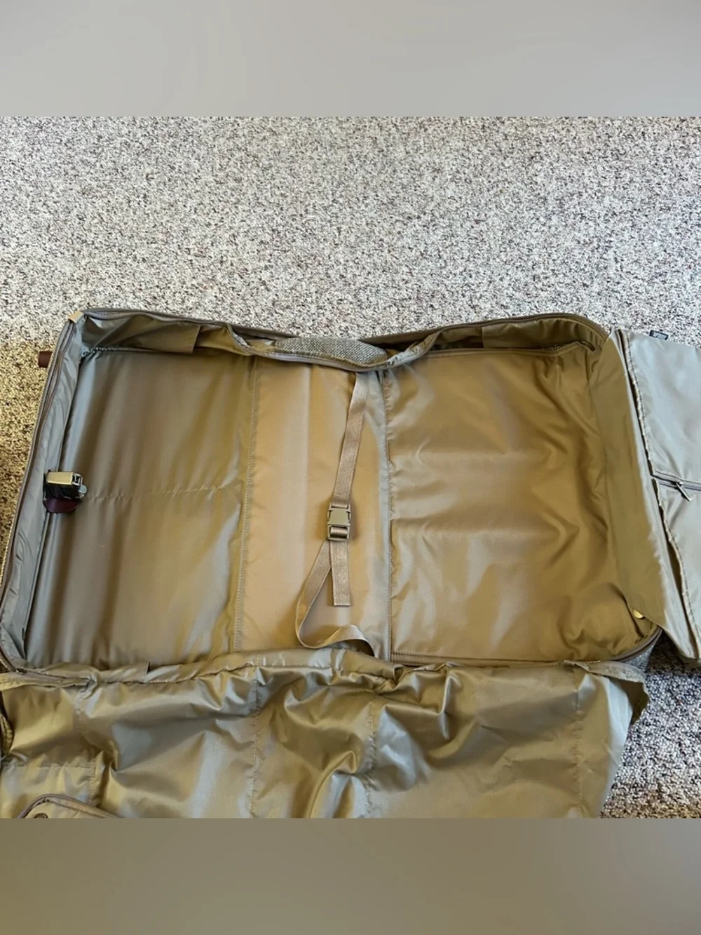 Vintage Hartmann Tweed Roller Rolling Garment Luggage Bag -Locks Strap Paperwork